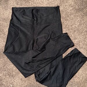 aerie Black Shiny Active Leggings